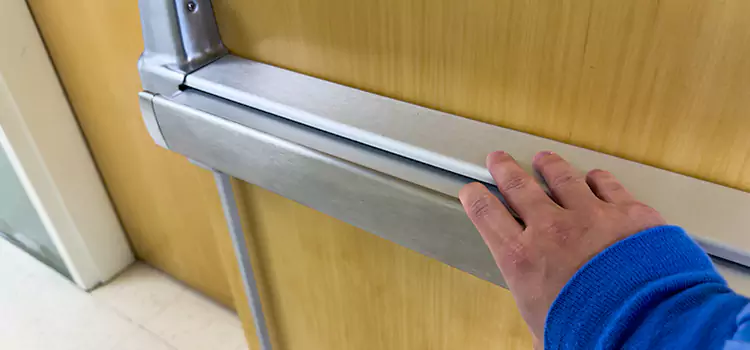 Installing a Push Bar on a Door Wake Forest